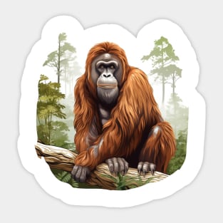 Orangutan Monkey Sticker